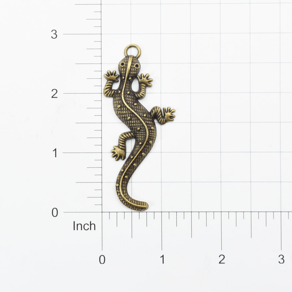 Metal Charms Gecko 1Pc Pbci Ib