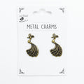 Metal Charms Peacock 2Pc Pbci Ib