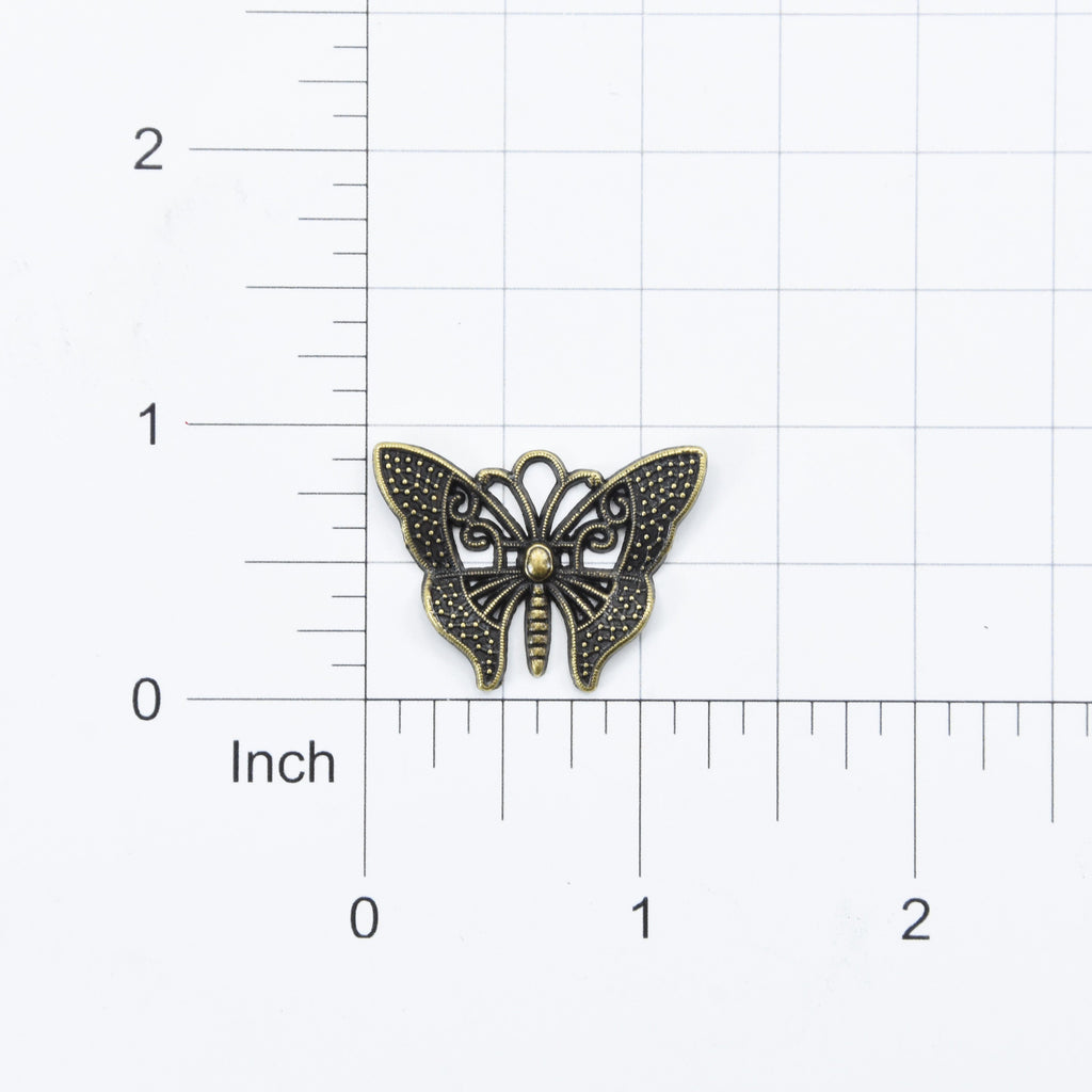Metal Charms Butterfly Beauty 2Pcs Pbci Ib