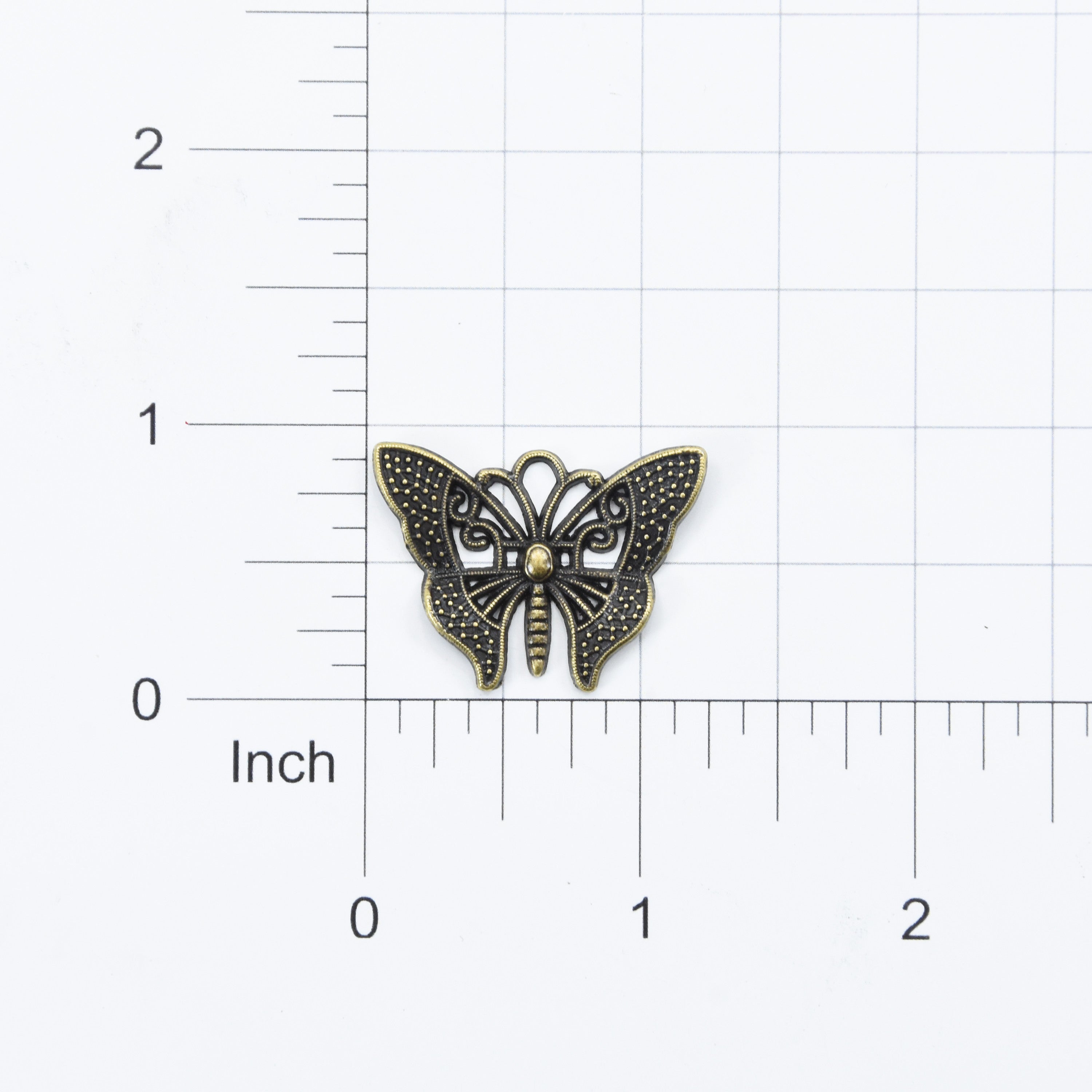 Metal Charms Butterfly Beauty 2Pcs Pbci Ib