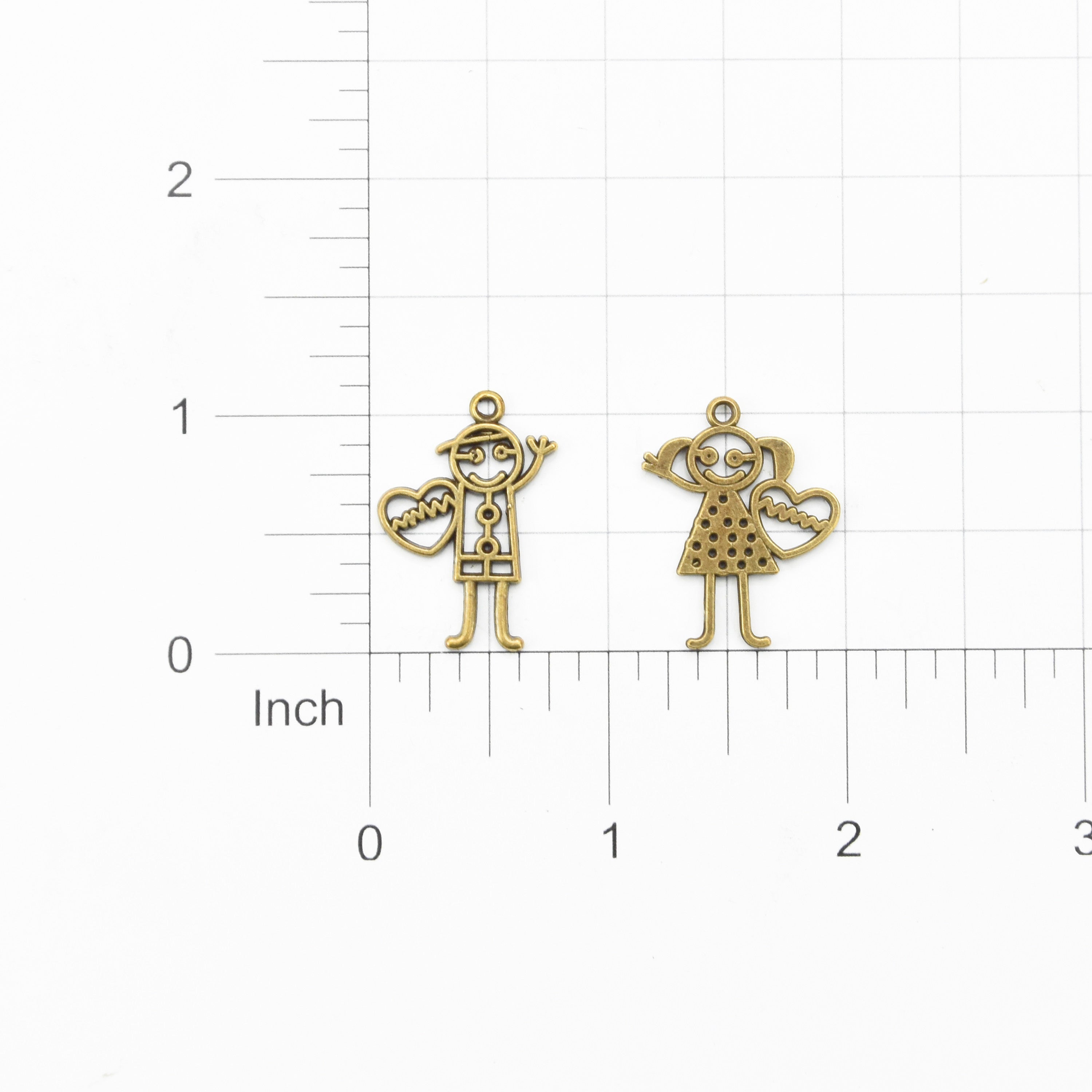 Metal Charms Heartbeat 1Pc Pbci Ib