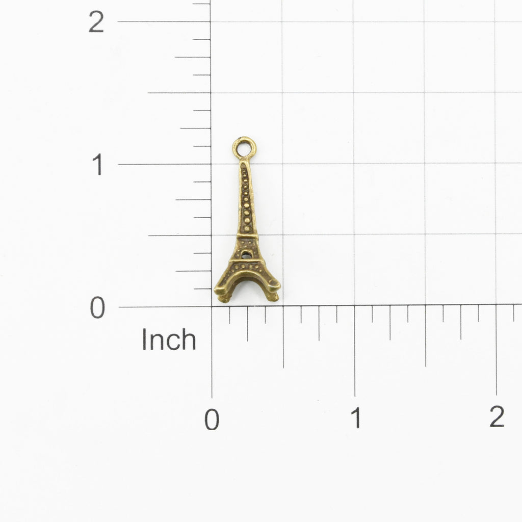 Metal Charms Eiffel Tower 2Pcs Pbci Ib
