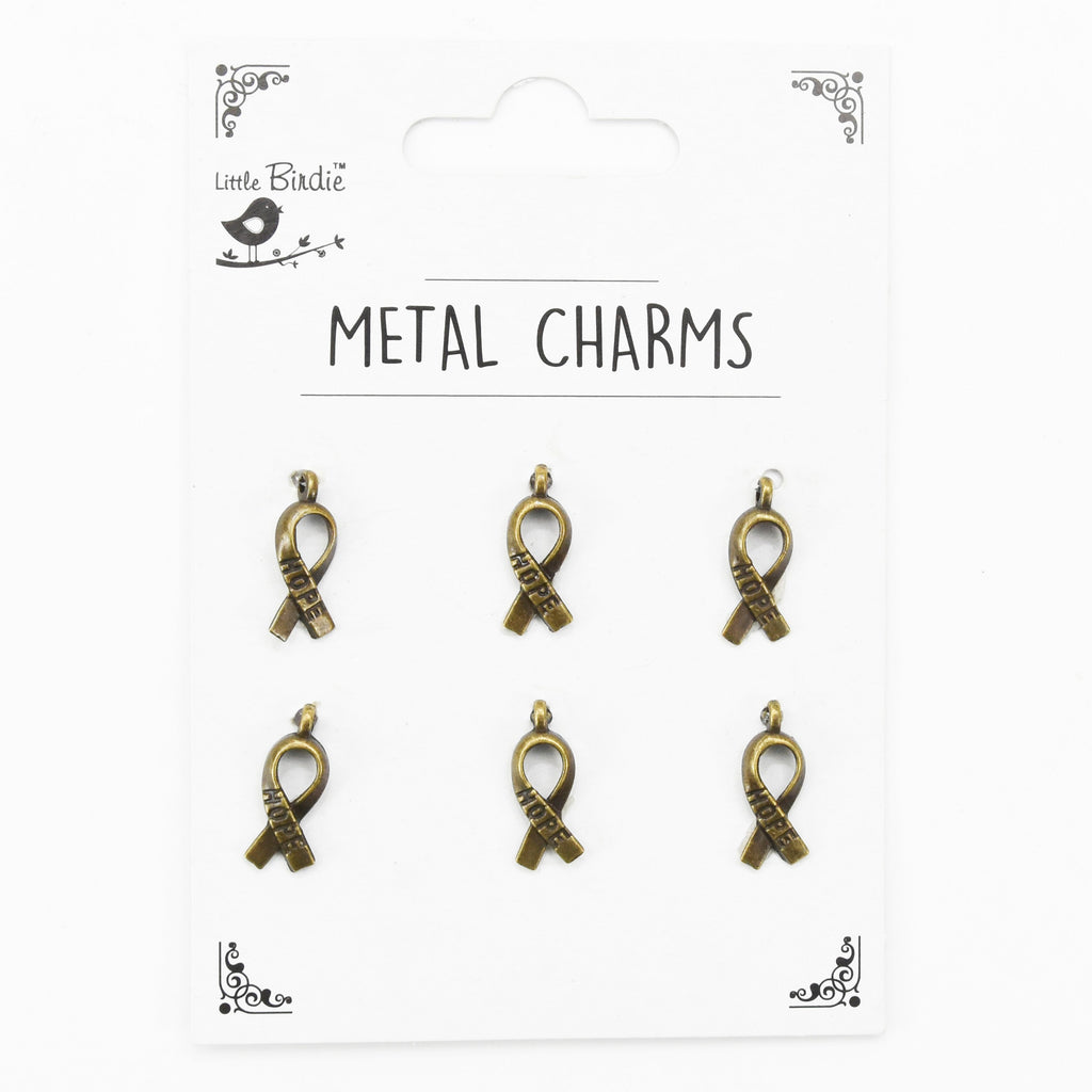 Metal Charms Hope 6Pcs Pbci Ib