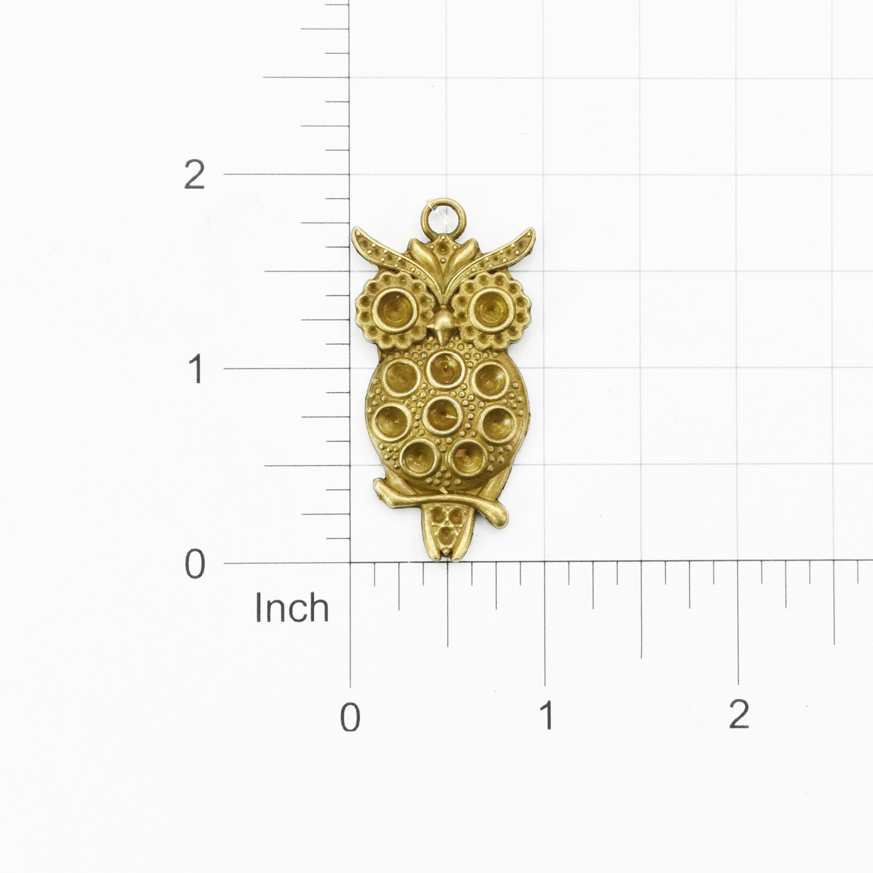 Metal Charms Wise Owl 1Pc Pbci Ib