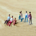 Miniature Small Human Figures 2cm 2pc