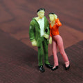 Miniature Medium Human Couple 4.5 cm 2pc