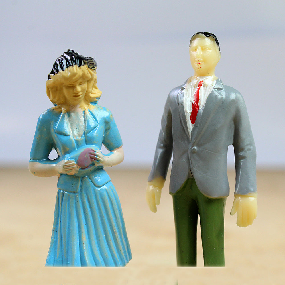Miniature Large Human Couple 7cm 2pc