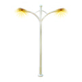 Miniature Street Light Double Headed Illuminated 10 cm 1pc