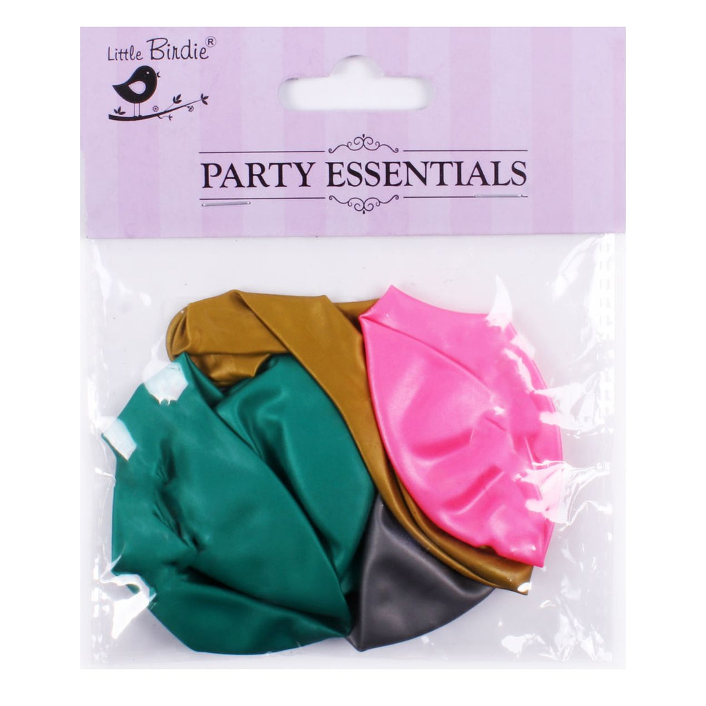 Pearlized Balloons 9inch Assorted 6pcs