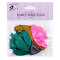Pearlized Balloons 9inch Assorted 6pcs