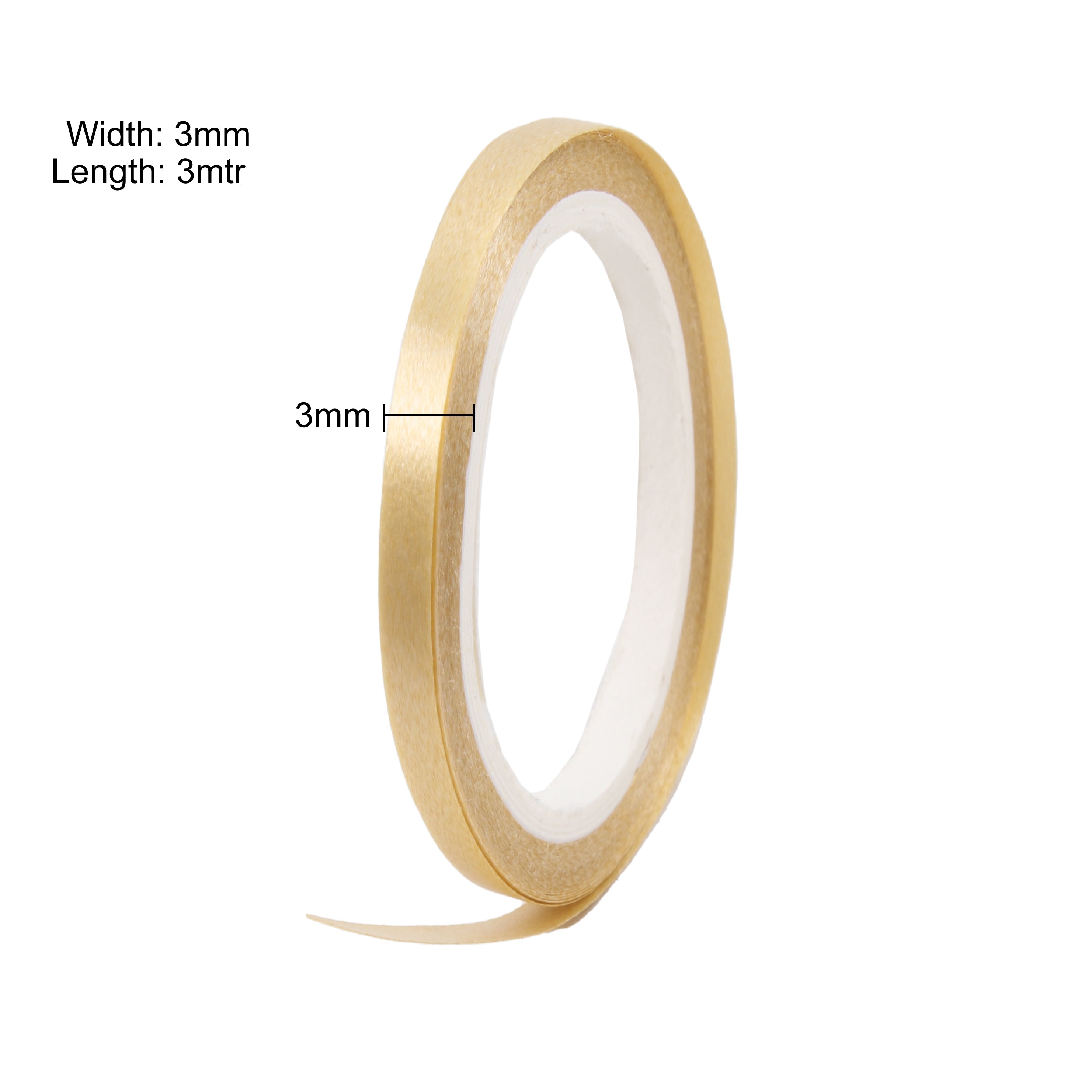 Curling Ribbon For Balloon Decoration 3Mm X 3Mtr Gold 10Pc Pbhc Ib