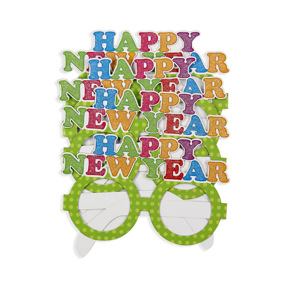 Itsy Bitsy Happy New Year Polka Dot Goggles- Green
