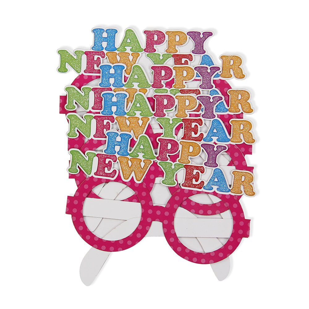 Itsy Bitsy Happy New Year Polka Dot Goggles- Pink
