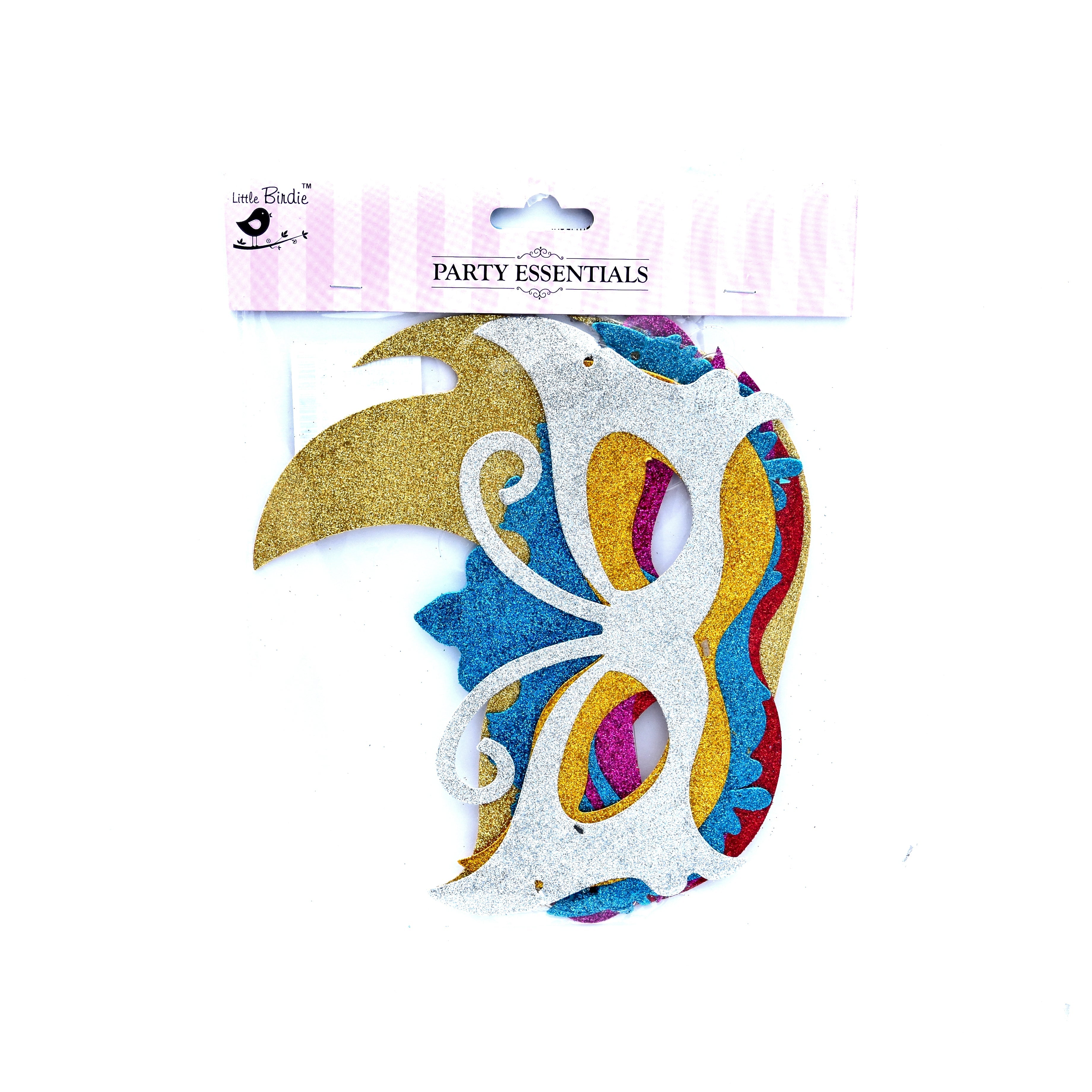 Glitter Eye Mask Assorted 6pcs