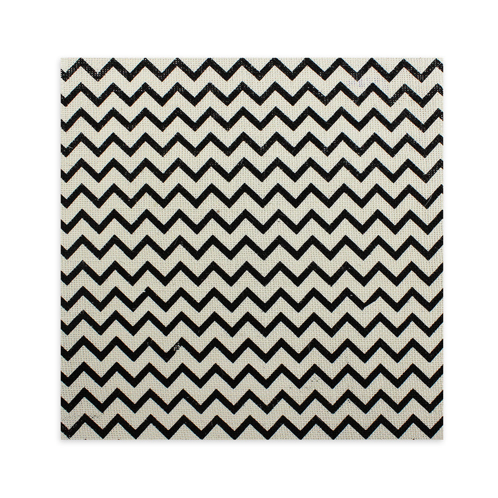 Printed Burlap Chevron Cream 12X12 1Sheet Ib
