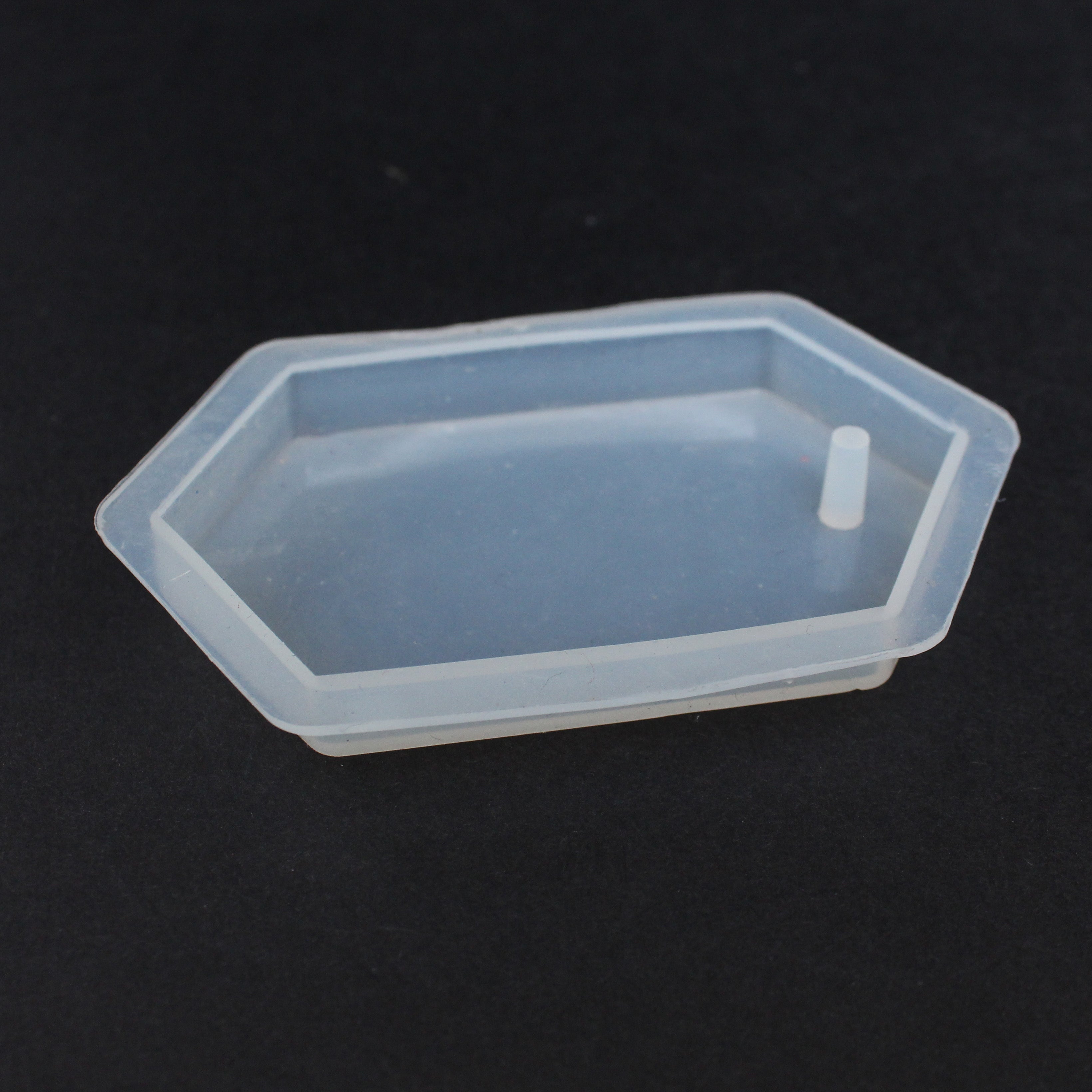 Resin Silicone Mould Hexagon 8cm X 5cm 1pc