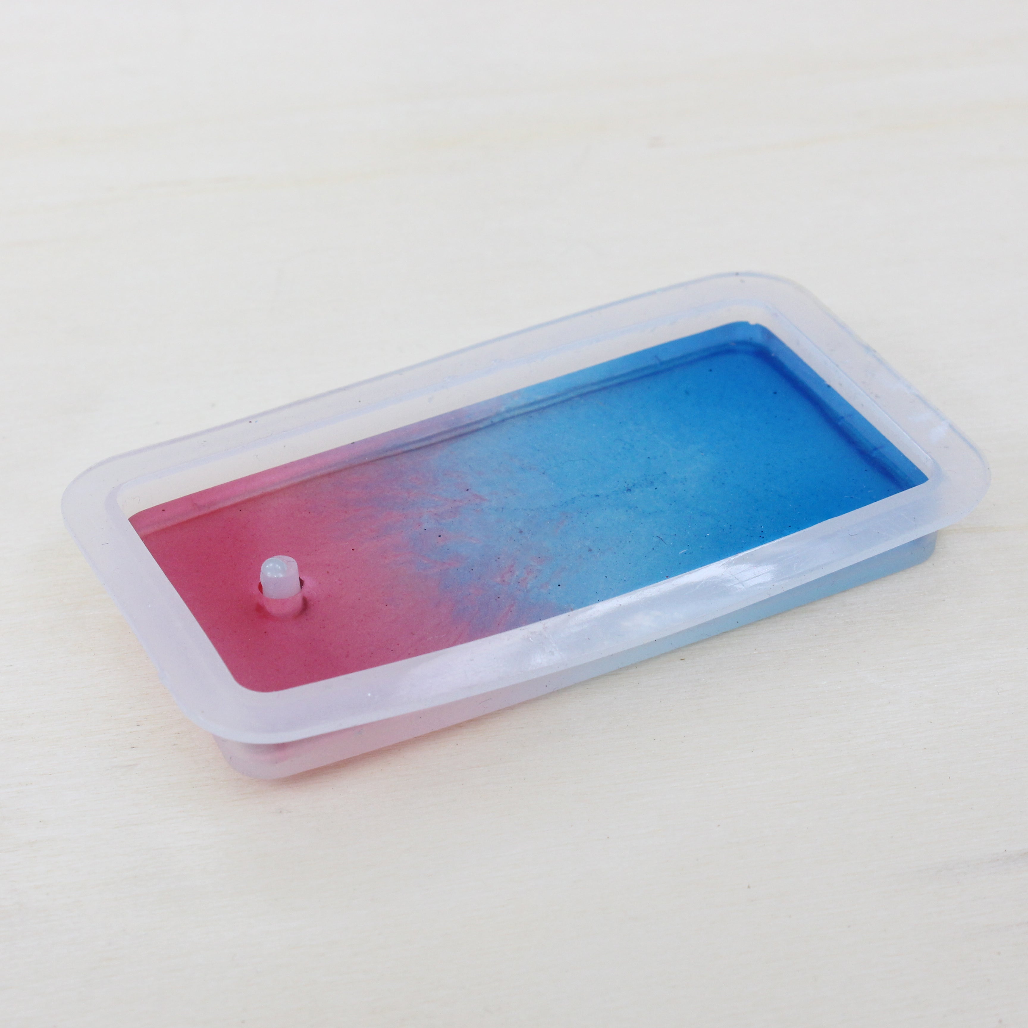 Resin Silicone Mould Rectangle 8cm X 4.5cm 1pc