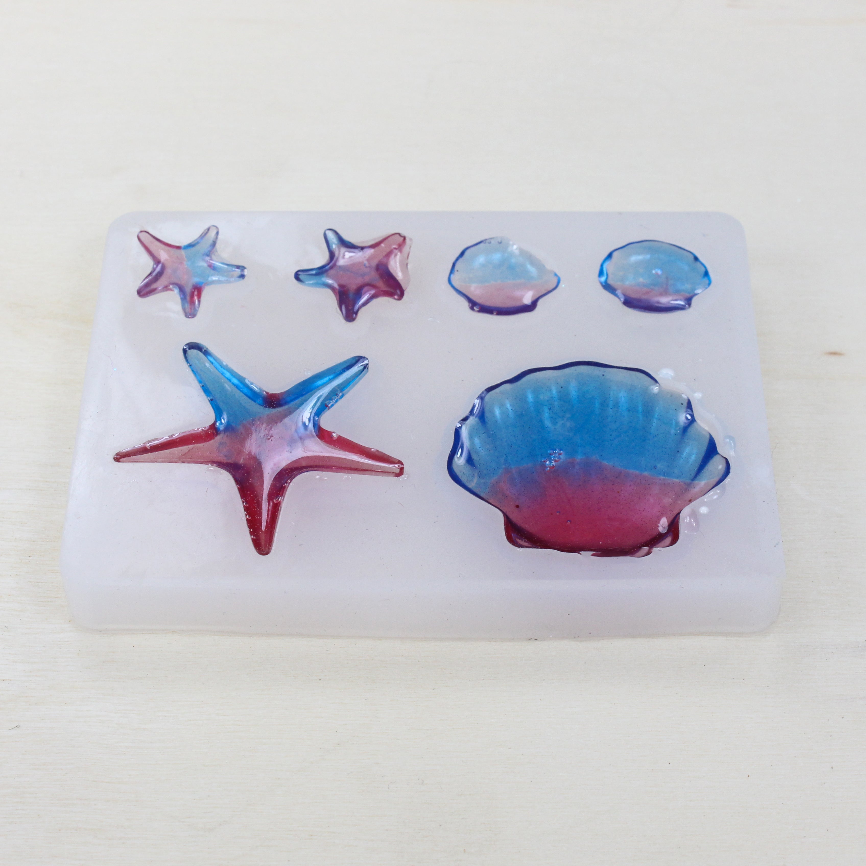 Resin Silicone Mould Sea Life 8.5cm X 6.3cm 1pc