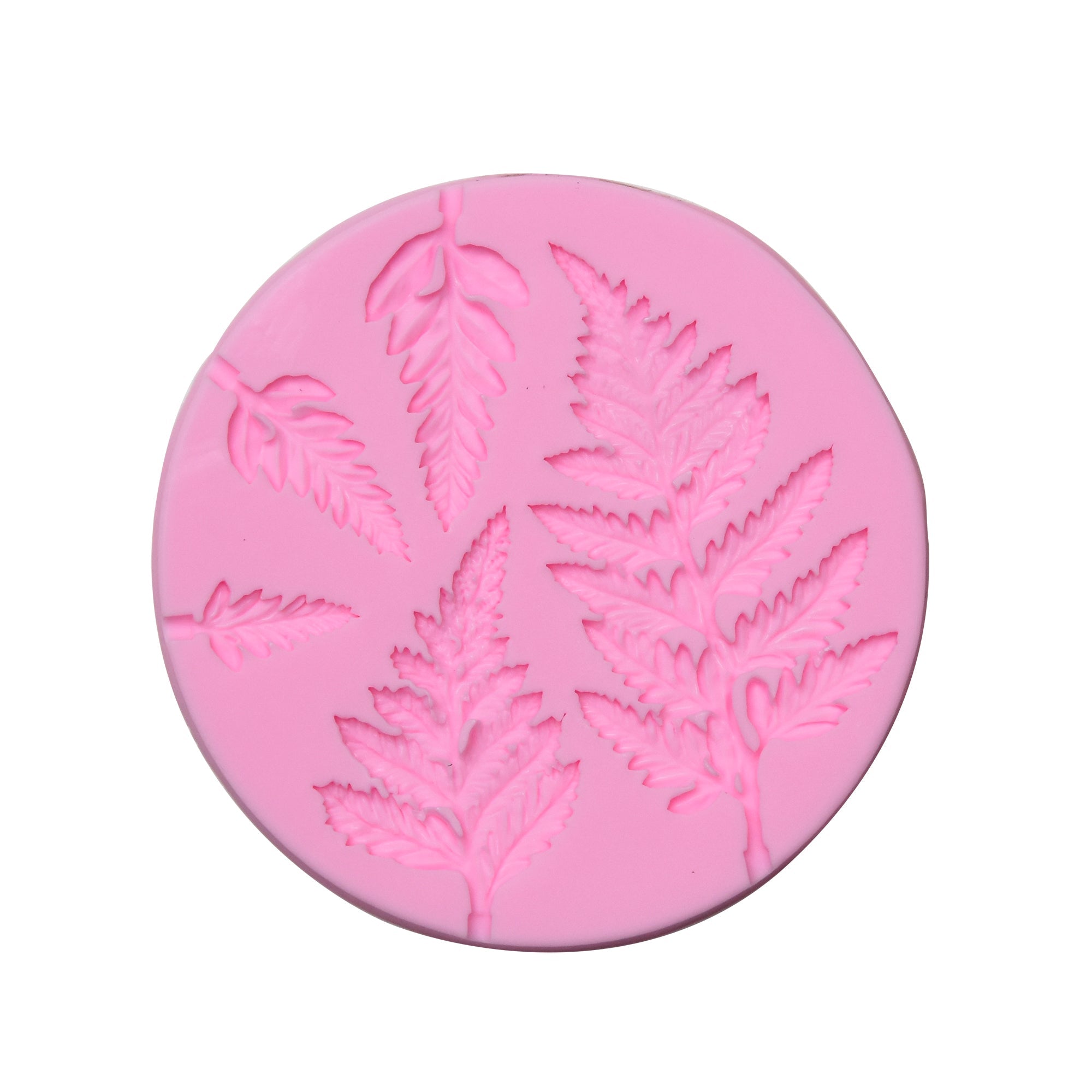 Silicone Mould Fern Leaves 9.5cm X 9.5cm X 0.7cm 1pc