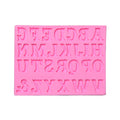 Silicone Mould Uppercase Alphabets 15.3cm X 11.8cm X 0.9cm 1pc