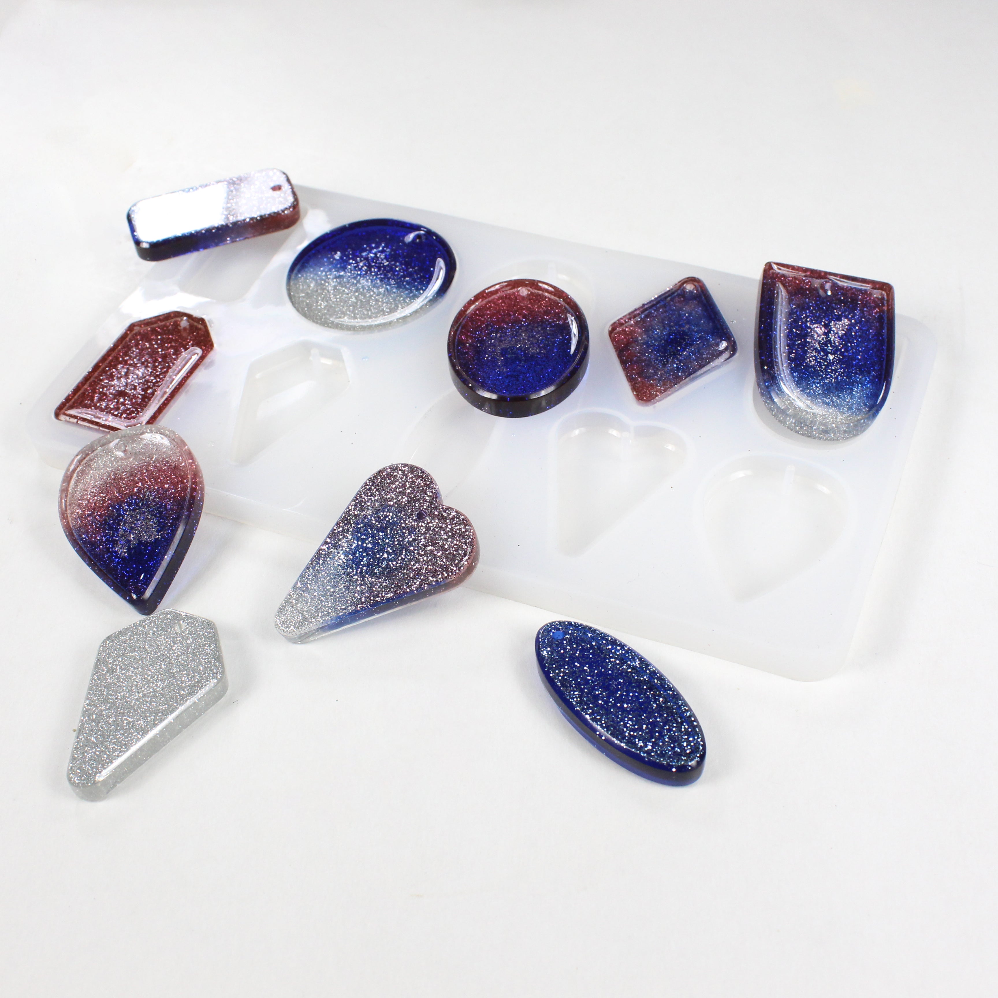 Diffuser Silicone Mould/Necklace Pendant Mould 17X9.3X0.3Cm 1Pc Ib
