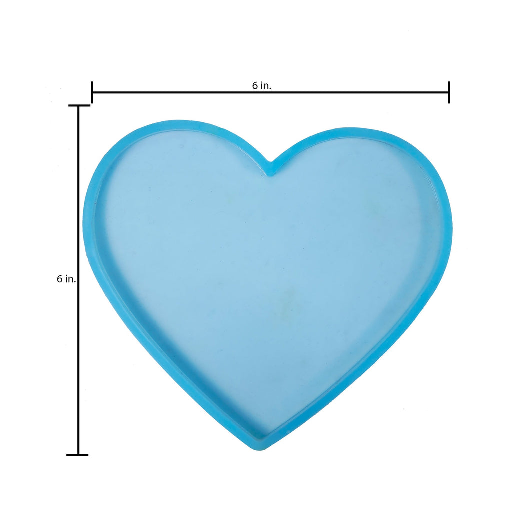 Silicone Mould Big Heart L-5.5 Inch W-6 Inch D-7.87Mm 1Pc