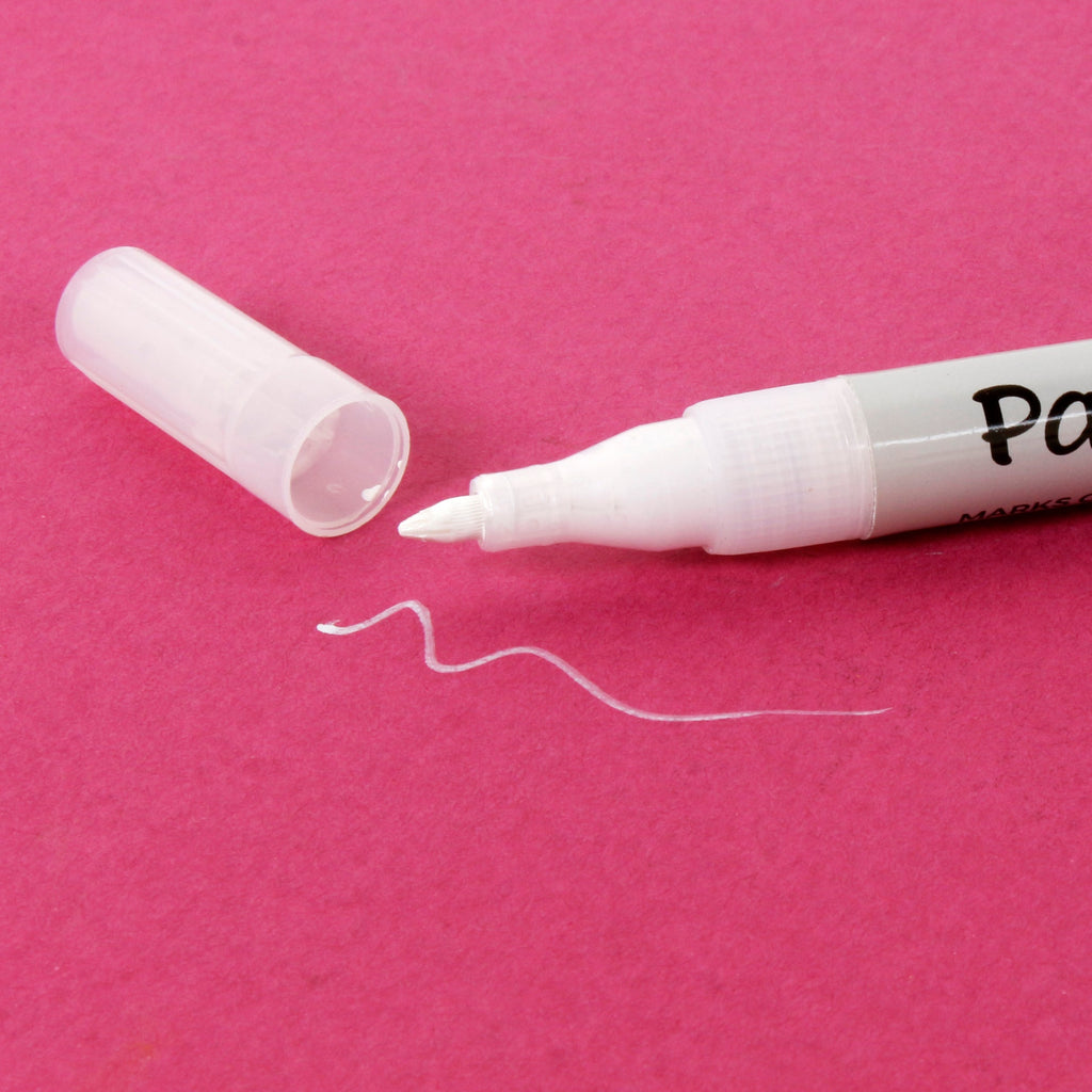 Metallic Paint Marker White 1.0Mm Tip 1Pc Ib