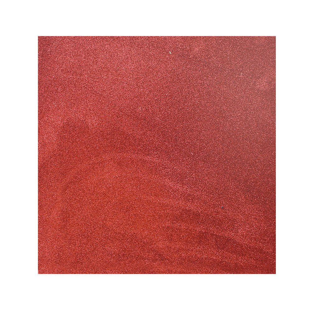 Glitter Sheet 12``X12`` 200Gsm Indian Red 1Sheet Ib