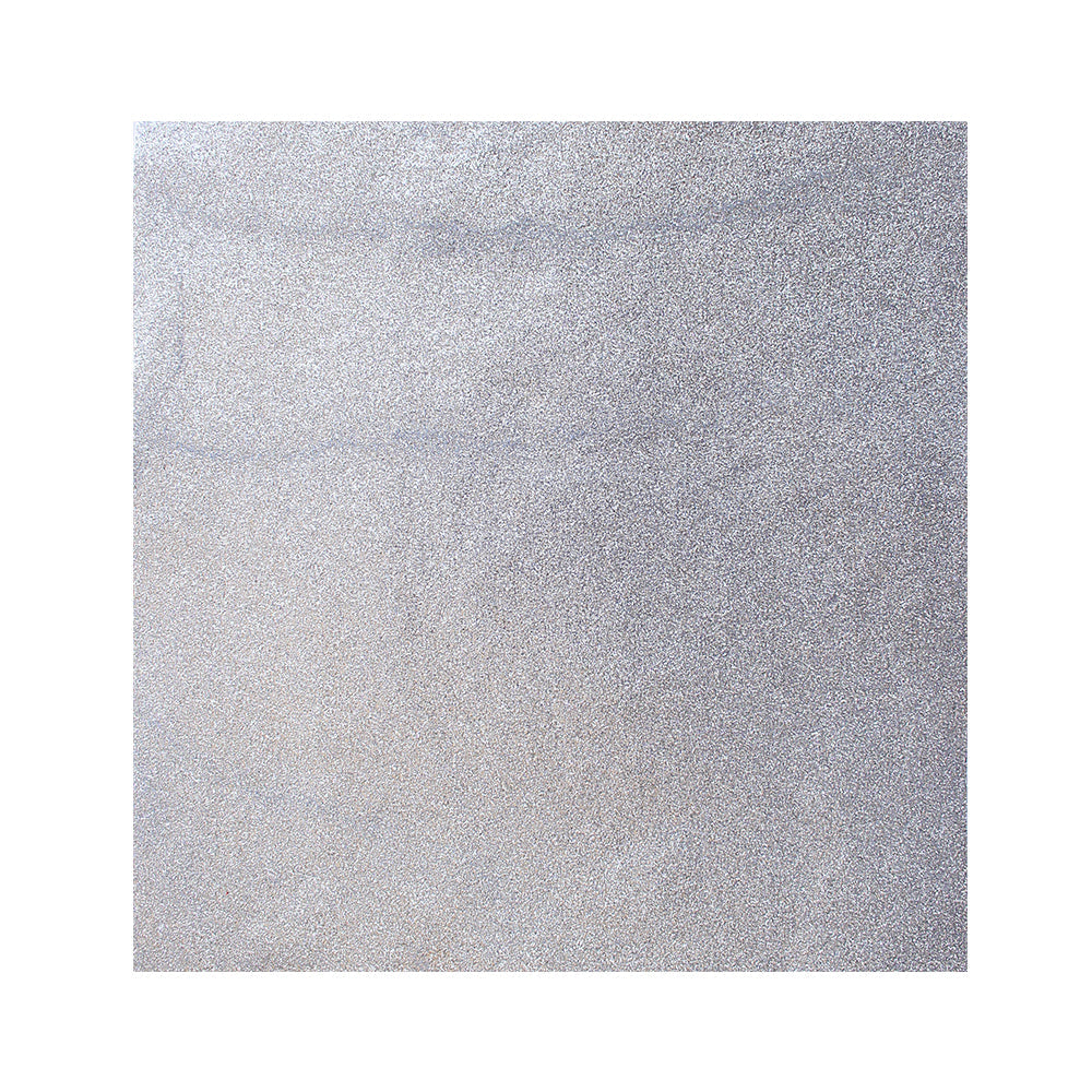 Glitter Sheet 12``X12`` 200Gsm Silver 1Sheet Ib