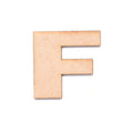 MDF Alphabet Upper Case F 2.5inch 2mm Thick 1pc