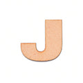 MDF Alphabet Upper Case J 2.5inch 2mm Thick 1pc