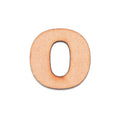 MDF Alphabet Upper Case O 2.5inch 2mm Thick 1pc