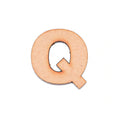 MDF Alphabet Upper Case Q 2.5inch 2mm Thick 1pc