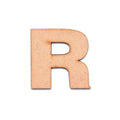 MDF Alphabet Upper Case R 2.5inch 2mm Thick 1pc