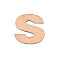 MDF Alphabet Upper Case S 2.5inch 2mm Thick 1pc