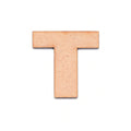 MDF Alphabet Upper Case T 2.5inch 2mm Thick 1pc
