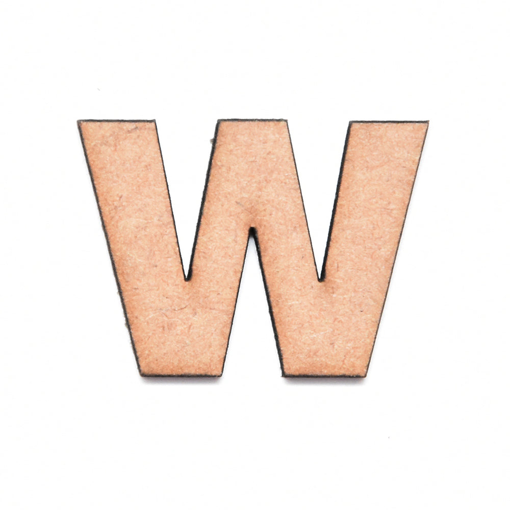 MDF Alphabet Upper Case W 2.5inch 2mm Thick 1pc