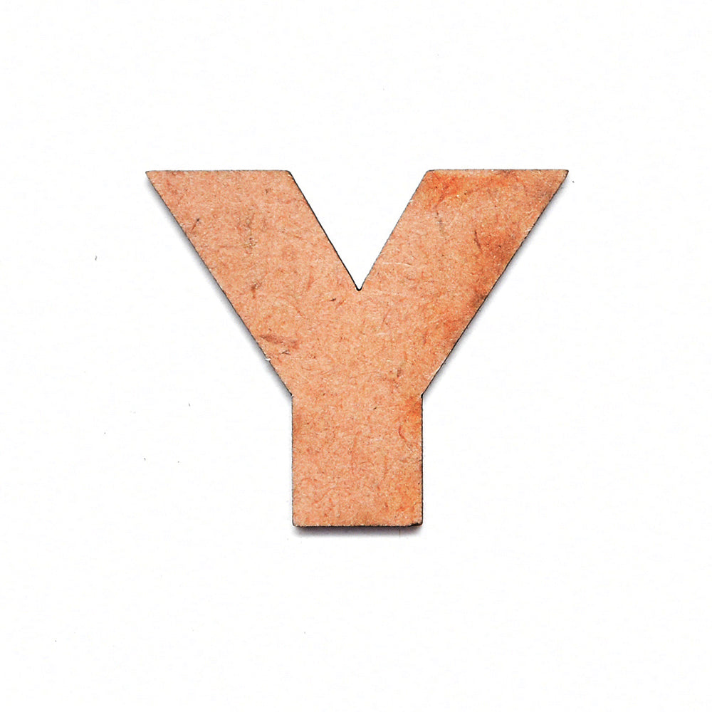 MDF Alphabet Upper Case Y 2.5inch 2mm Thick 1pc