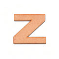 MDF Alphabet Upper Case Z 2.5inch 2mm Thick 1pc