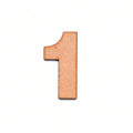 MDF Numerical 1 | 2.5inch | 2mm Thick - 1pc