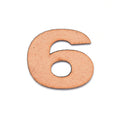 MDF Numerical 6 | 2.5inch | 2mm Thick - 1pc