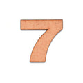MDF Numerical 7 2.5inch 2mm Thick 1pc
