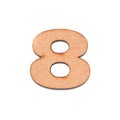 MDF Numerical 8 | 2.5inch | 2mm Thick - 1pc