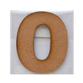 MDF Numerical 0 2.5inch 2mm Thick 1pc