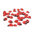 Mini Wooden Lady Bug Red 50Pcs Ib