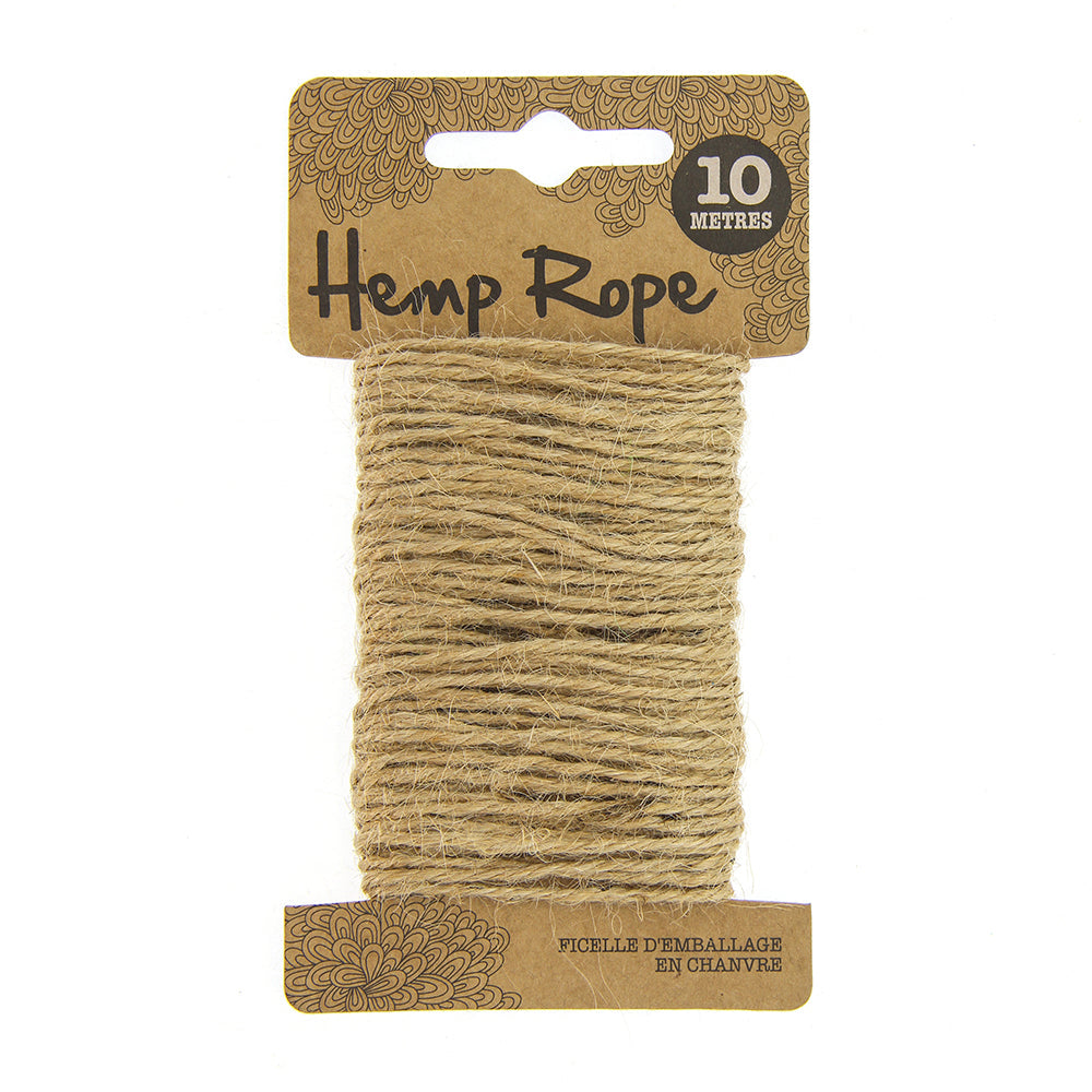 Hemp Twine - 2mm, 10m - Natural