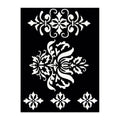 Itsy Bitsy Stencil Damask -7.3x 9.7Inch, 1 Piece