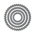 Thin Cut Die Circle Scalloped 4Pcs Ib