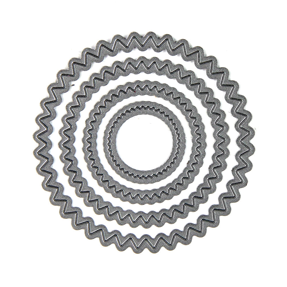 Thin Cut Die Circle Scalloped 4Pcs Ib