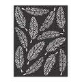 Stencil Feathers 7.4 X 9.7Cm 1Pc Pbci Ib